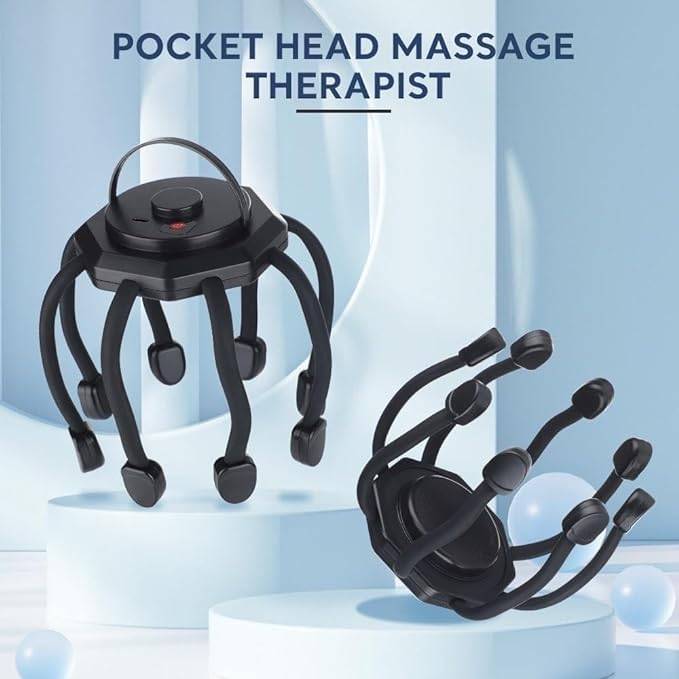 Electric Head Scalp Massager – Smart Octopus Head Massage Device